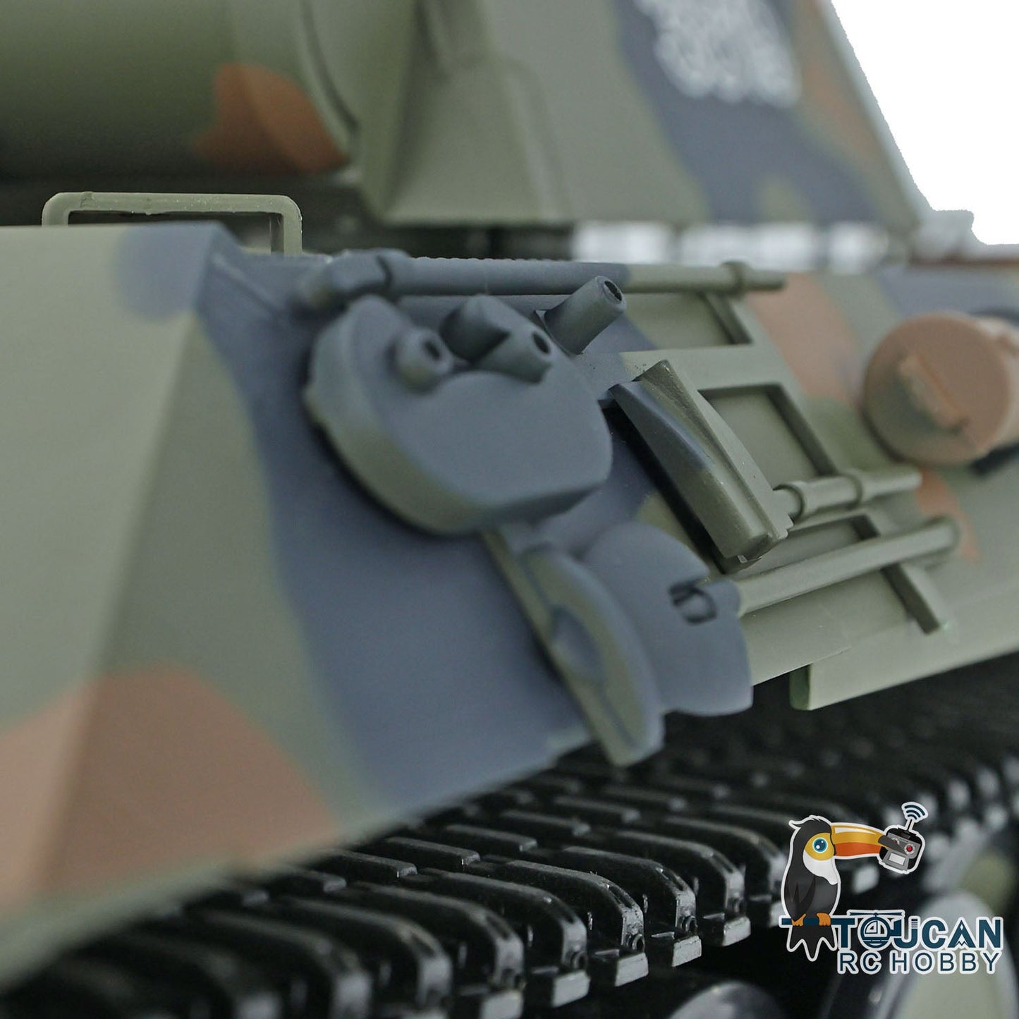 TOUCAN RC HOBBY Henglong TK7.0 1/16 Plastic German Panther RTR RC Tank 3819 FPV 360 Degrees Turret BB IR Smoke Sounds Lights Metal Steel Driving Gearbox