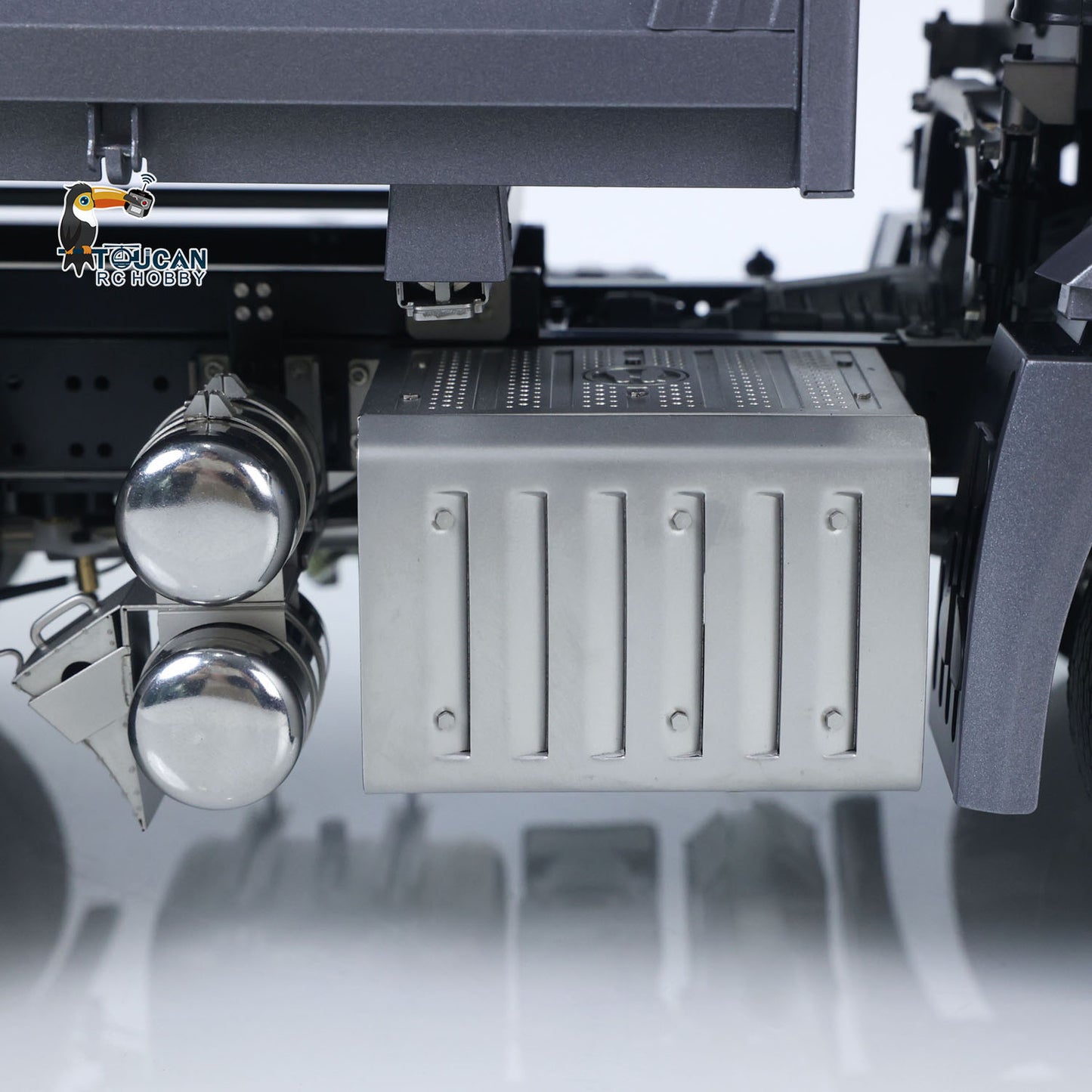 In Stock 1/14 6x6 TOUCAN Hydraulic RC Dump Truck Metal Radio Controlled Tipper Car Differential Lock Light Sound FlySky I6S