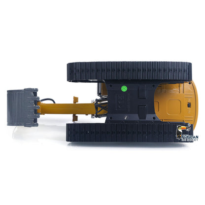 HUINA New Upgrade 580 1/14 Metal Excavator Model Engineering Vehicle Electric Ball Grabber 360 Rotating Shear Claw Sound Lights