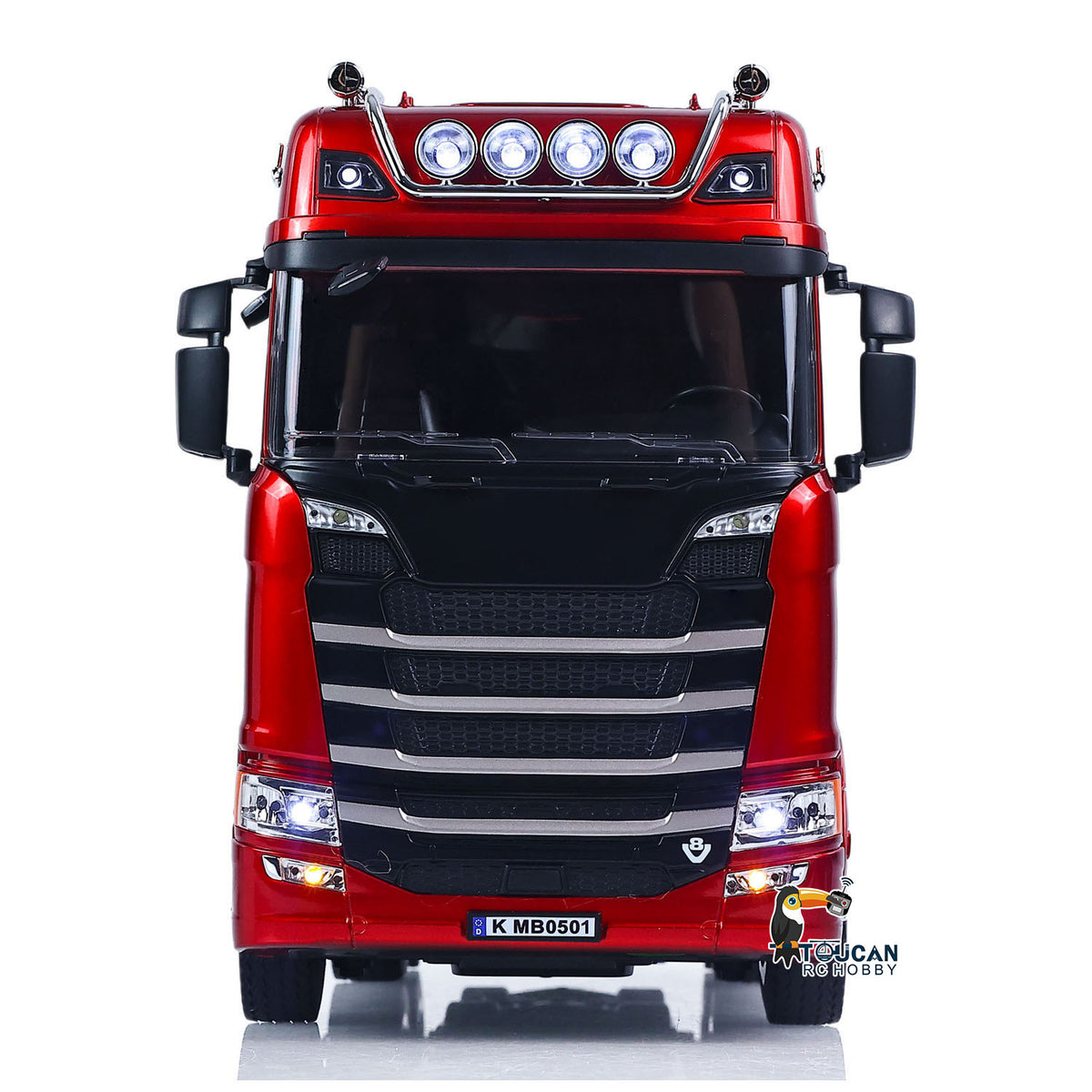 TOUCAN RC HOBBY US Stock 6*4 HUINA 1501PRO 1/18 RC Tractor Truck RTR Plastic Radio Controlled Construction Vehicle Light Sound Unit Assembled Finished Model