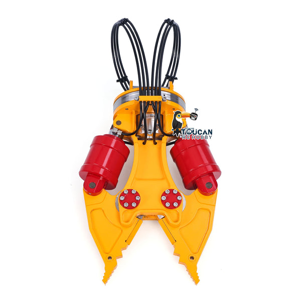 TOUCAN RC HOBBY New Product Metal Hydraulic Shear Electric Hammer Bucket for 1/12 RC Hydraulic Digger C395 LR976  Remote Control Construction Vehicles Excavator