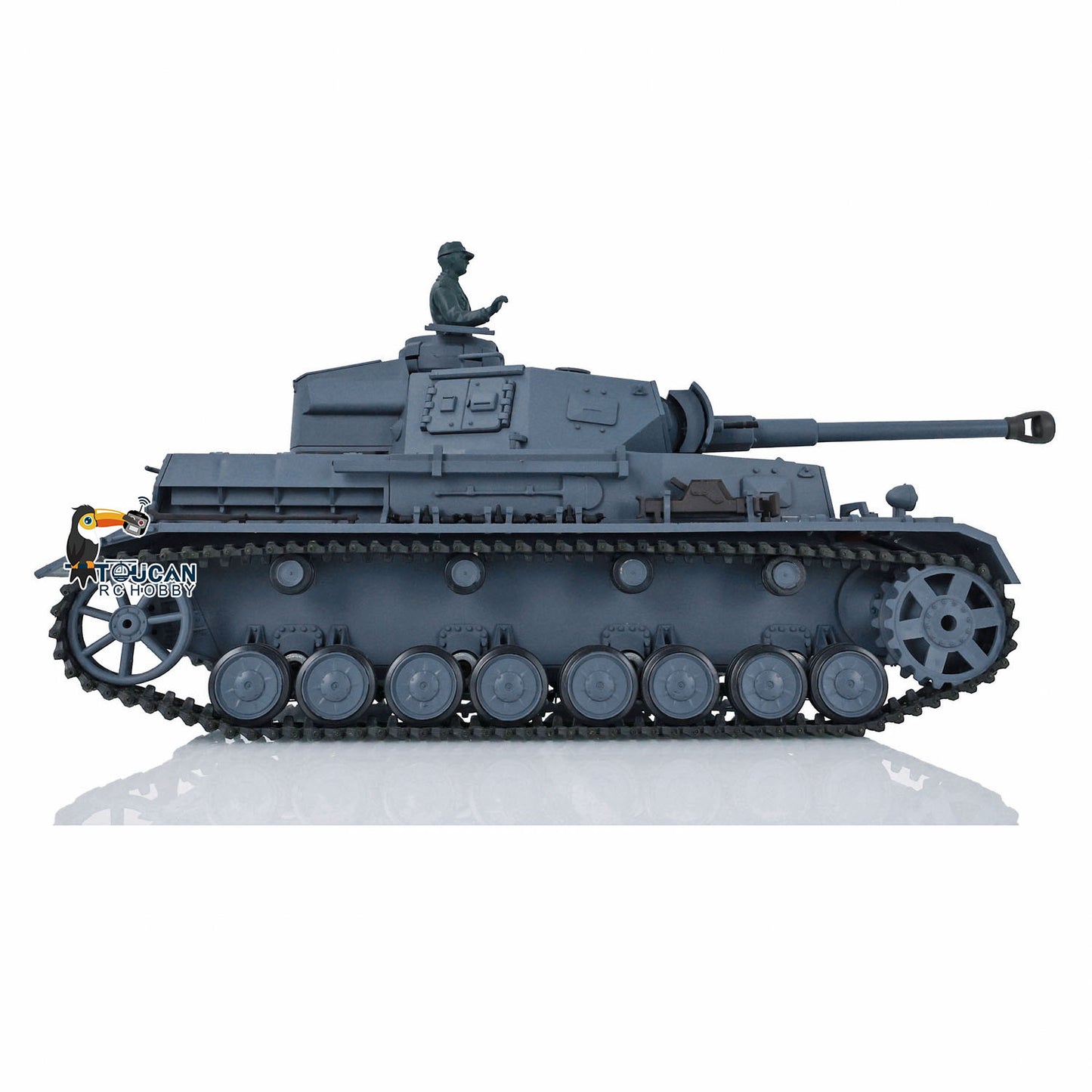 2.4G Henglong 1/16 Scale RC Tank 3859 Plastic German Panzer IV F2 RTR 7.0 Tank w/ Smoking Gearbox BB Shooting Road Wheels Tracks
