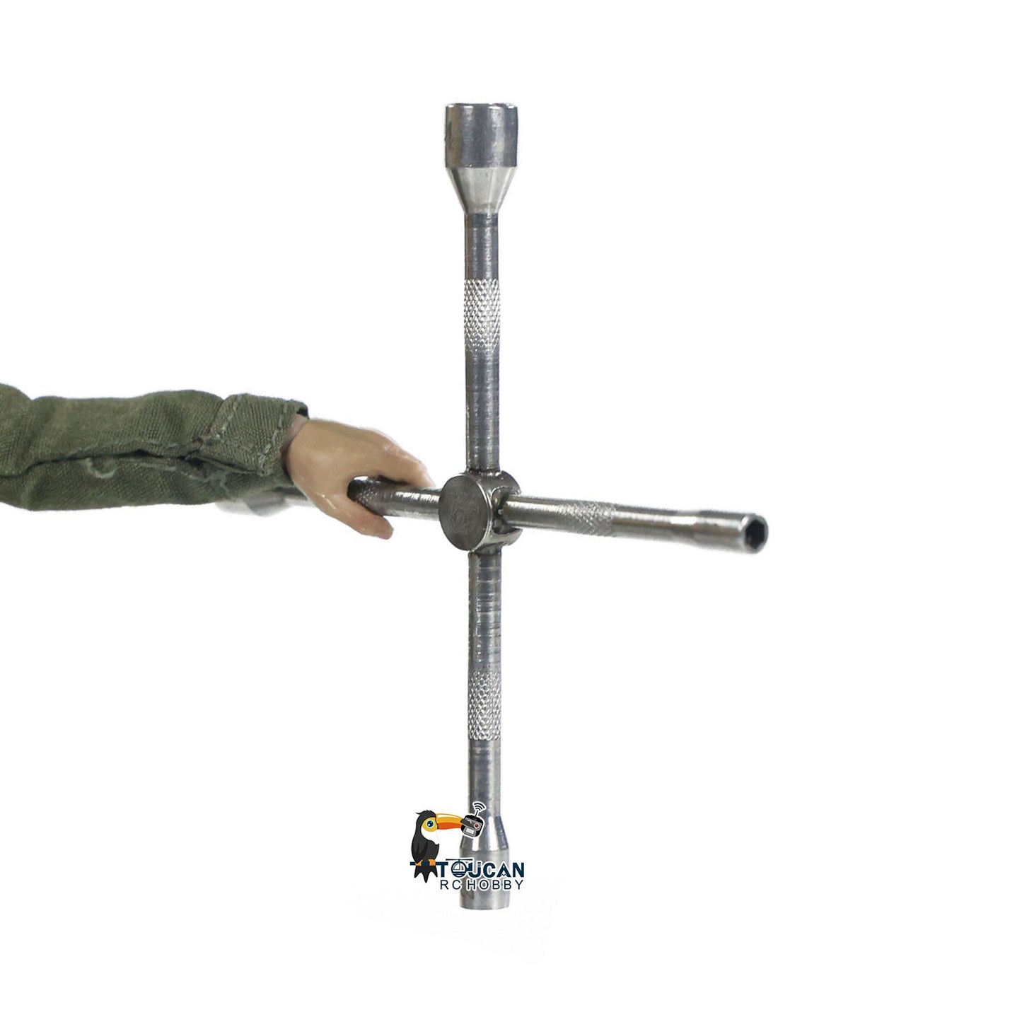 JDM-213 Metal Cross Socket 2.0/2.5/3.5/4.0mm for Scale RC Truck Excavator Loader Construction Vehicle Model DIY Accessories