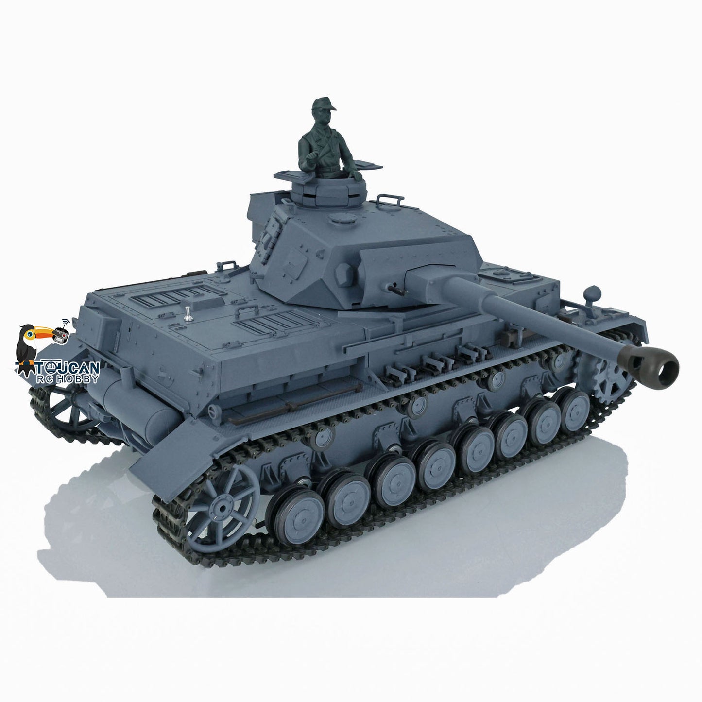 2.4G Henglong 1/16 Scale RC Tank 3859 Plastic German Panzer IV F2 RTR 7.0 Tank w/ Smoking Gearbox BB Shooting Road Wheels Tracks