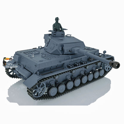 TOUCAN RC HOBBY Heng Long 1/16 TK7.0 Kunststoff deutscher Panzer IV F2 F 3858 3859 RTR RC Panzermodell Infrarot-Kampf 360-Grad-Turm BB-Einheit Rauch Metallrohr