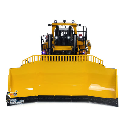 TOUCAN RC HOBBY D11T 1/14 Metal RC Hydraulic Bulldozer RTR 5-Way Valve 3 Rear Plows PL18EV Remote Controller Smoke Light Sound for Collectors