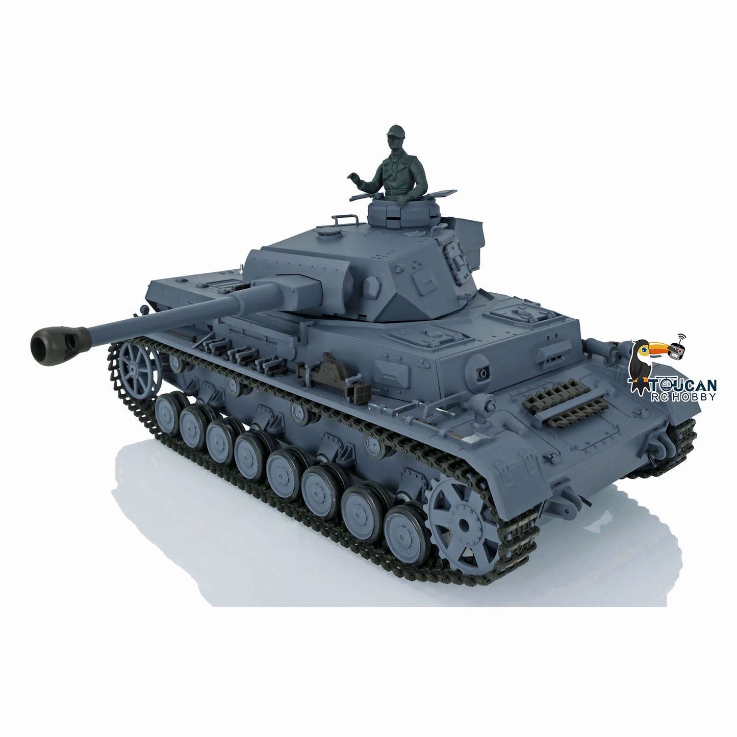 TOUCAN RC HOBBY Henglong 1/16 Plastic TK7.0 3858/3859 German Panzer IV F2 F RTR RC Tank FPV Infrared Comkbat 360 Degrees Turret Smoke BB Steel Driving Gearbox Metal Barrel