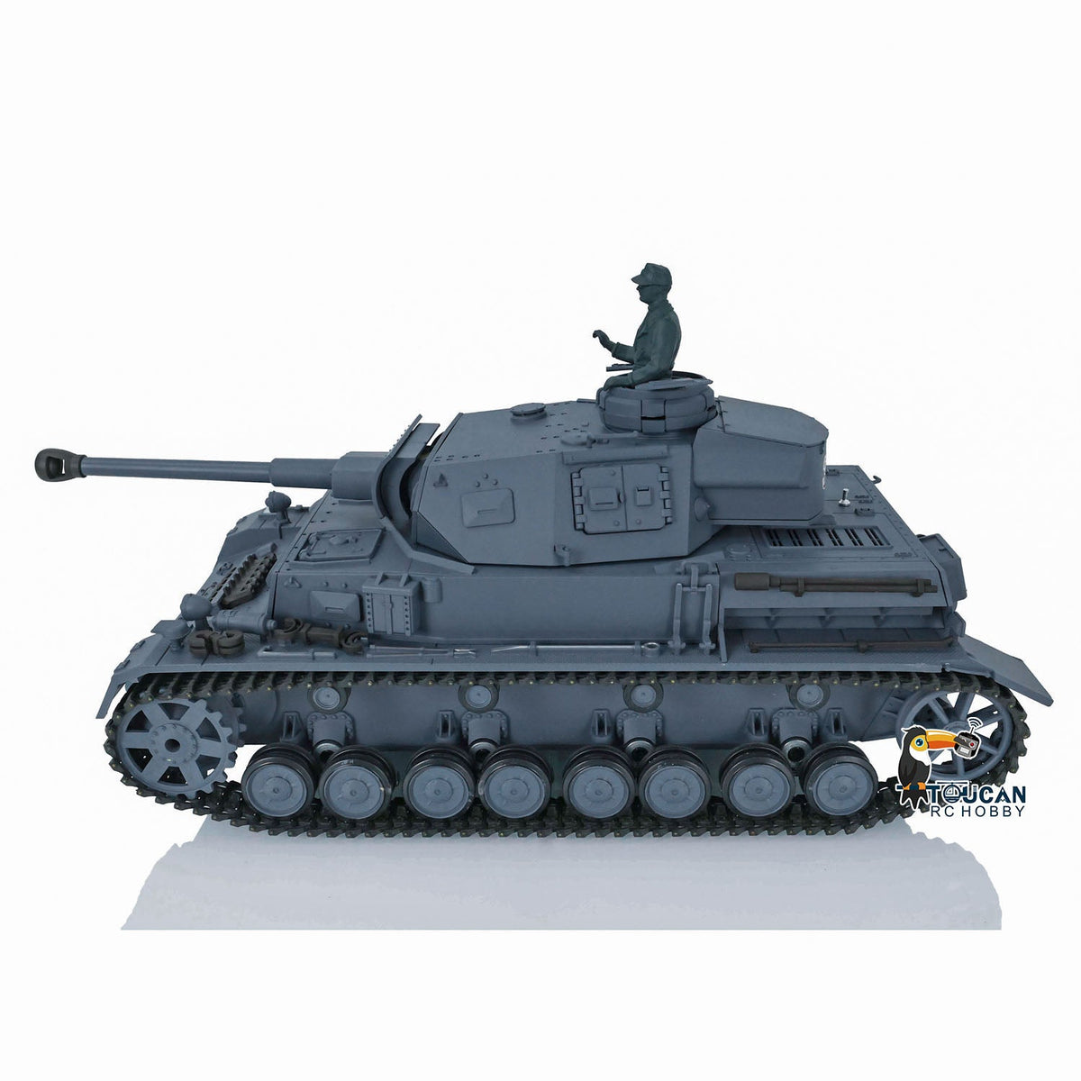 TOUCAN RC HOBBY Heng Long 1/16 TK7.0 Kunststoff deutscher Panzer IV F2 F 3858 3859 RTR RC Panzermodell Infrarot-Kampf 360-Grad-Turm BB-Einheit Rauch Metallrohr