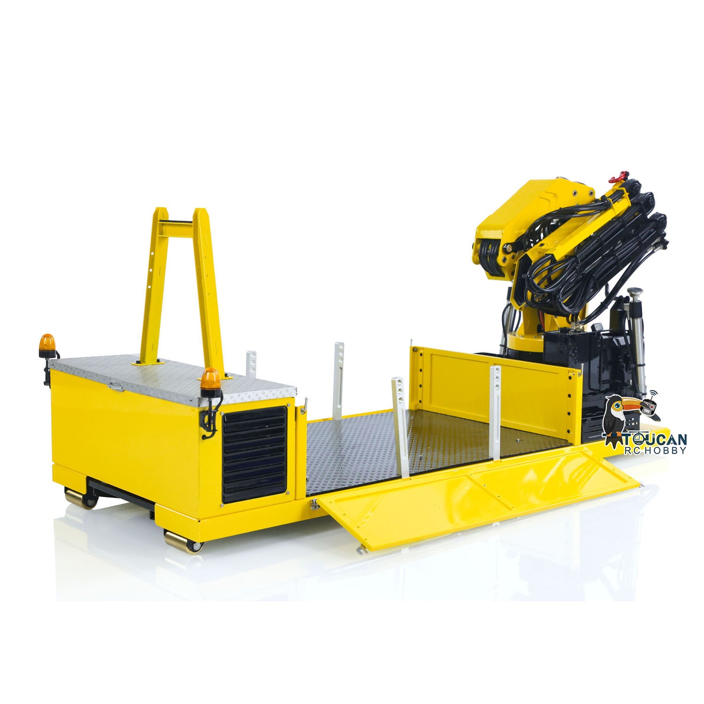 LESU 1/14 Metal Cargo Box Hydraulic Crane with 7CH Valves for Z0031 Z0017 Z0036 Z0016 20160901 8x8 RC Roll On Off Dump Truck Model