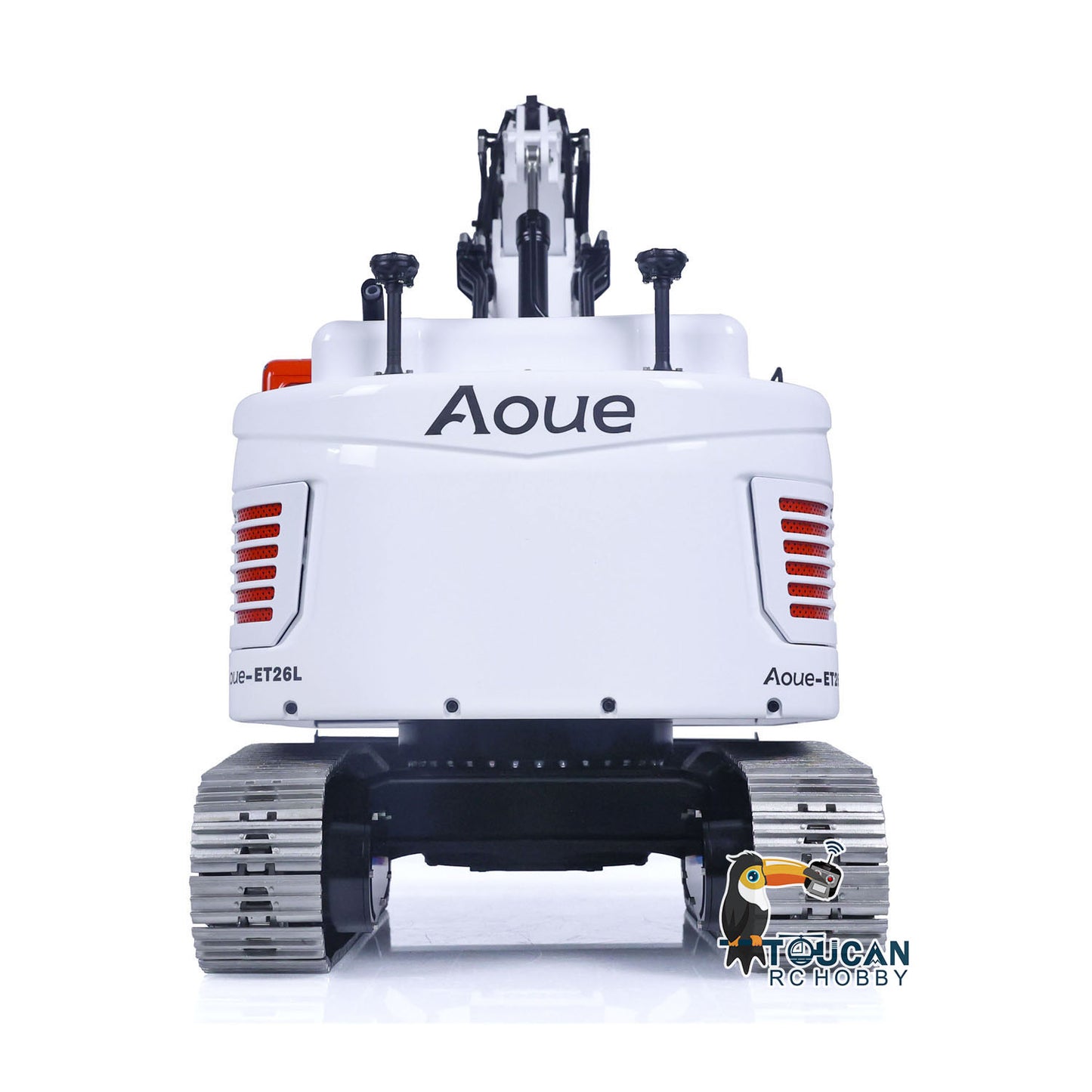 LESU AOUE ET26L 1/14 Metal RC Hydraulic Excavator B0012 RTR Short Tail Three-Arm Digger 6+2CH Directional Valve Quick Release Sound & Light Smoke GPS.