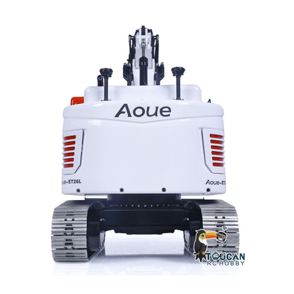 LESU AOUE ET26L 1/14 Metal RC Hydraulic Excavator B0012 RTR Short Tail Three-Arm Digger 6+2CH Directional Valve Quick Release Sound & Light Smoke GPS.
