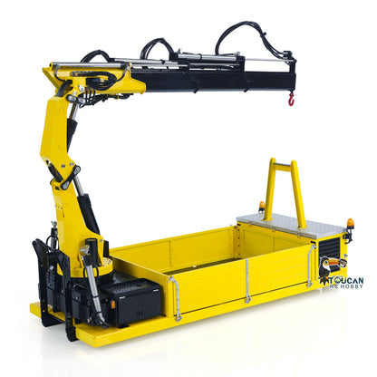 LESU 1/14 Metal Cargo Box Hydraulic Crane with 7CH Valves for Z0031 Z0017 Z0036 Z0016 20160901 8x8 RC Roll On Off Dump Truck Model