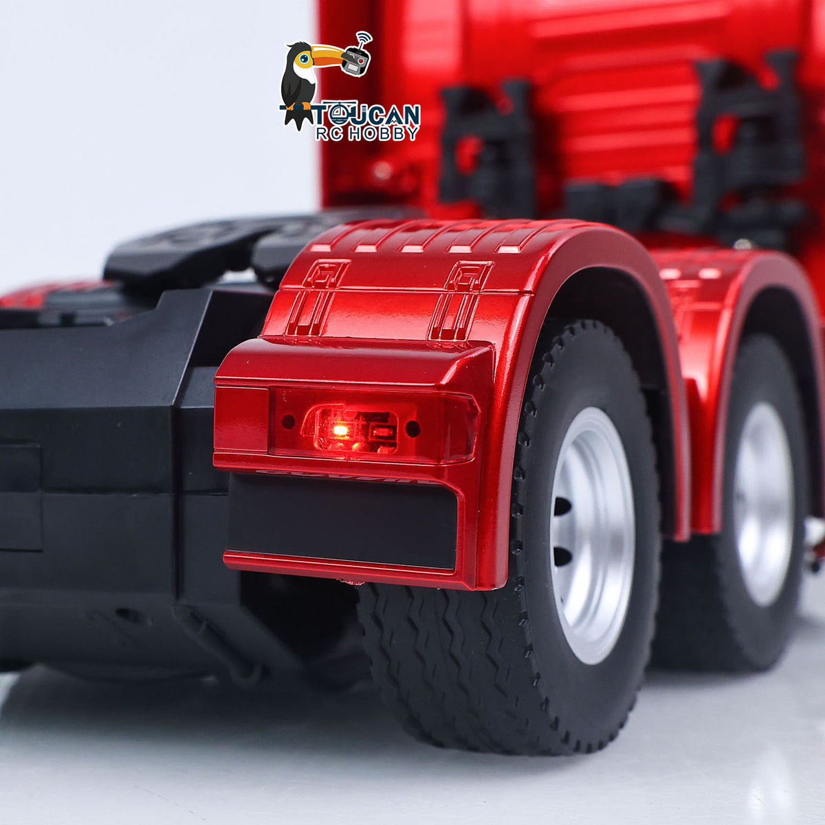 TOUCAN RC HOBBY US Stock 6*4 HUINA 1501PRO 1/18 RC Tractor Truck RTR Plastic Radio Controlled Construction Vehicle Light Sound Unit Assembled Finished Model