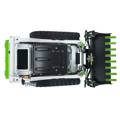 LESU Metal 1/14 Aoue LT5 Remote Controlled Hydraulic Loader Customized Assembled Painted Skid-Steer Ready To Run Vehicle Blade Sieve Bucket Hay Clamp Ripper