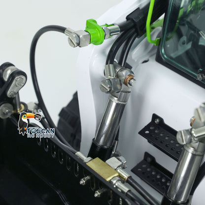 LESU Metal 1/14 Aoue LT5 Remote Controlled Hydraulic Loader Customized Assembled Painted Skid-Steer Ready To Run Vehicle Blade Sieve Bucket Hay Clamp Ripper