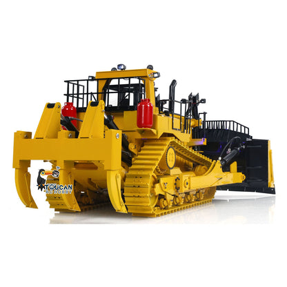 US Stock 1/14 Hydraulic RC Bulldozer Metal RTR Remote Control Dozers Model D11T Dozer Emulated Engineering Vehicle Light Smoke