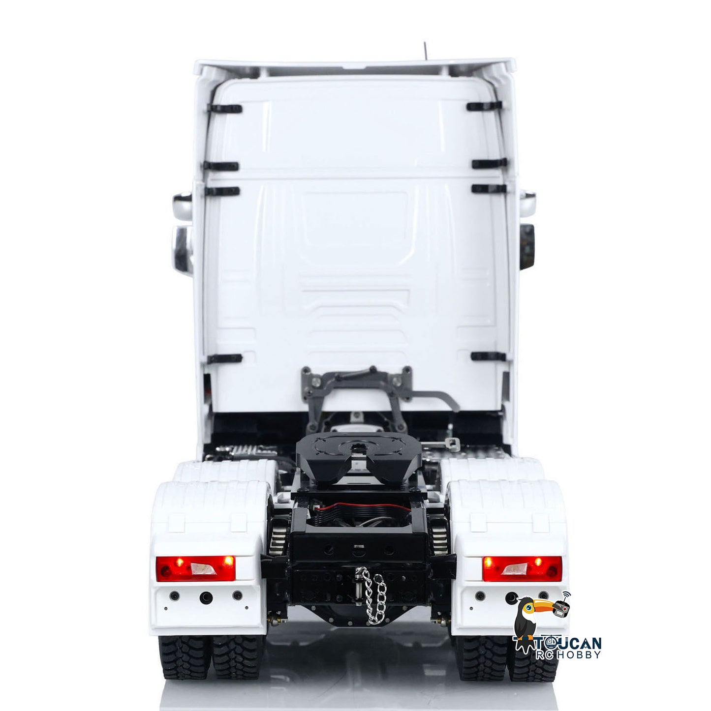 MD 1/14 6x6 Metal RC Tractor Truck 770S Remote Control Car Model 2 Speed Transmission Metal Chassis FlySky ST8  CNC Differential Lock Axles Sound Light Motor Servo ESC