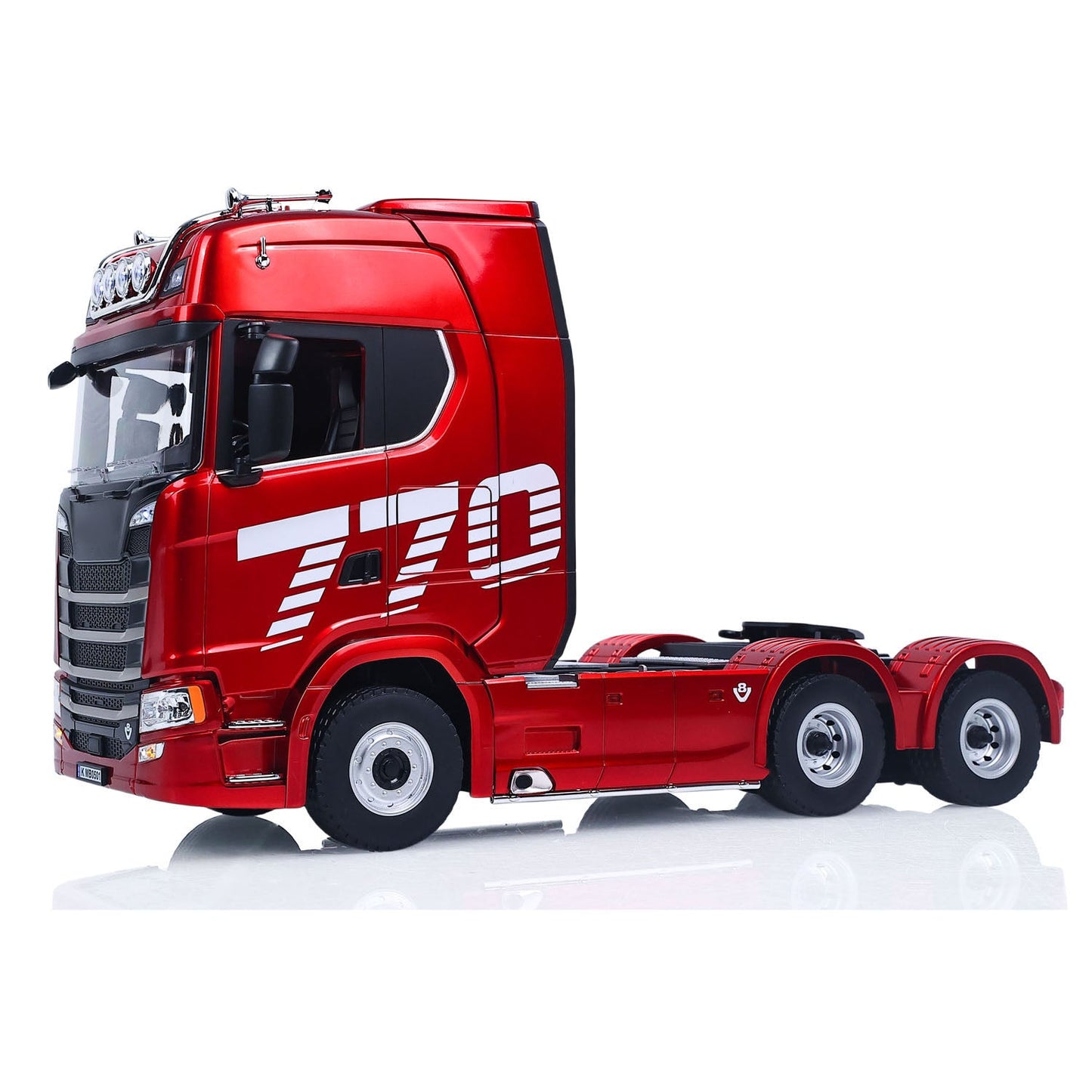 HUINA 1501PRO/1302A 770S 1/18 1/24 Plastic 6*4 RC Tractor Truck Remote Control Lorry Vehicle Light Sound Optional 3Axle Plastic Semi Flatbed Trailer