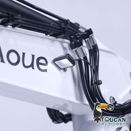 TOUCAN RC HOBBY LESU AOUE ET26L 1/14 Metal RC Hydraulic Excavator B0012 RTR Short Tail 3-Arm Tracked Digger Construction Model Light FlySky PL18EV Controller for Hobby Collectors