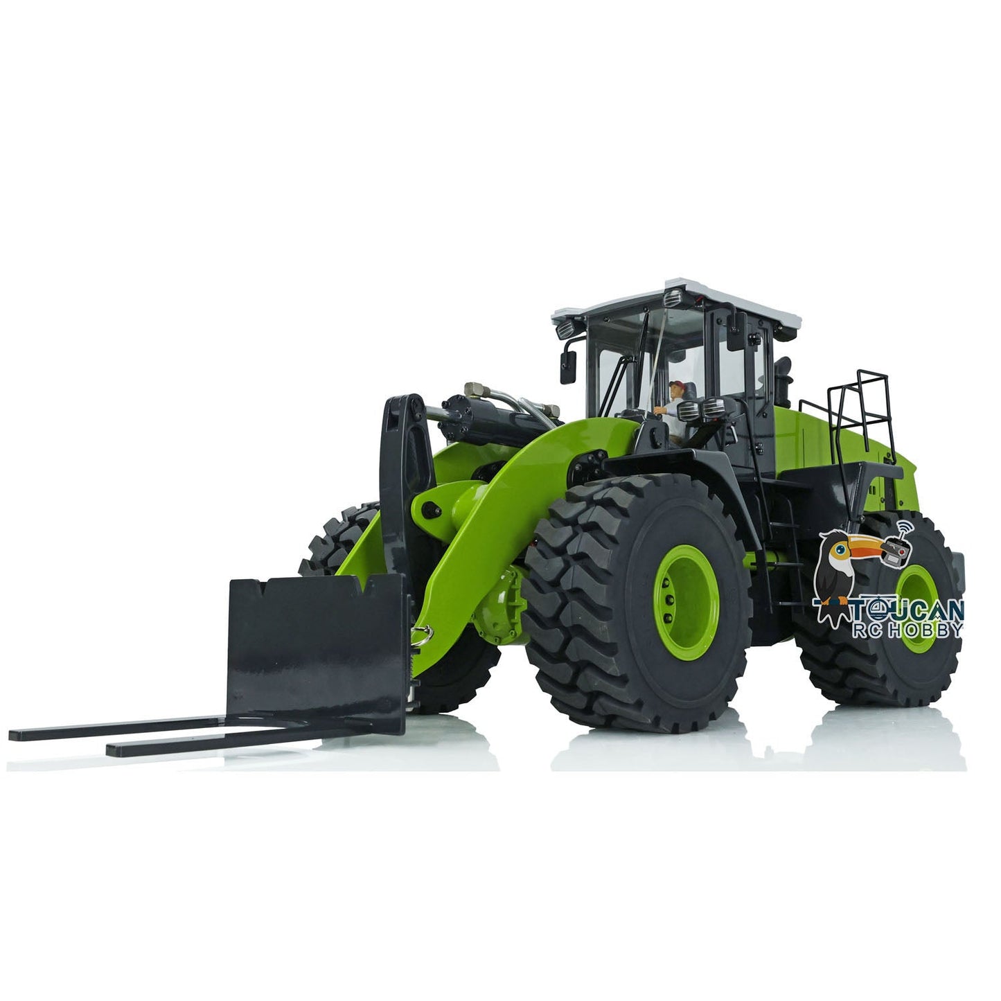 1/14 Scale RC Hydraulic Loader WA470 Metal Construction Vehicle 980L Remote Control Lights Sound Radio System