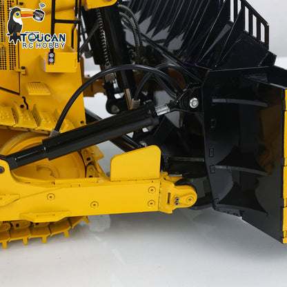 US Stock 1/14 Hydraulic RC Bulldozer Metal RTR Remote Control Dozers Model D11T Dozer Emulated Engineering Vehicle Light Smoke