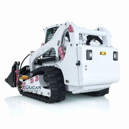 LESU AOUE LT5 1/14 Metal RC Skid-Steer Loader Hydraulic Construction Truck Sound Light FlySky i6S Radio Controller for Model Enthusiast