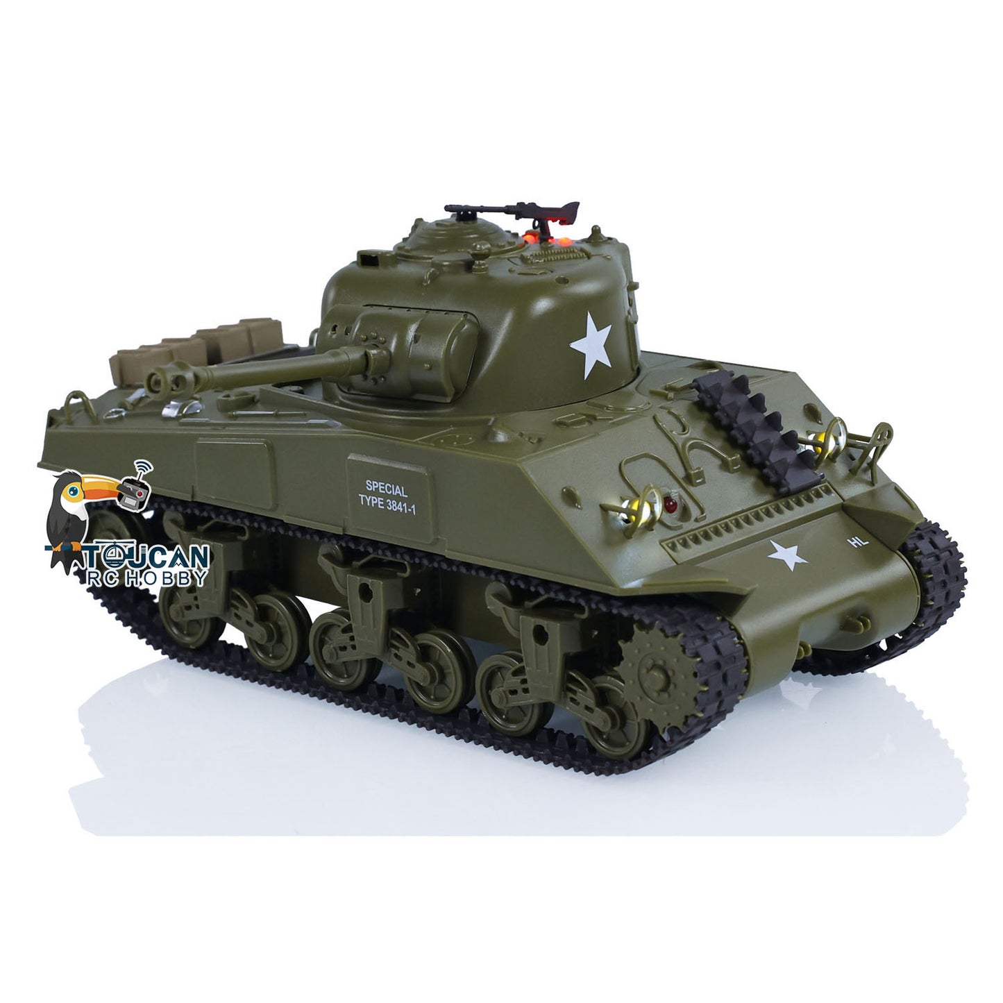 HengLong 1/30 Pershing M26 3841-02 2.4G RC Battle Tank Radio Control Panzer Military Model Painted Assembled Infrared Combating