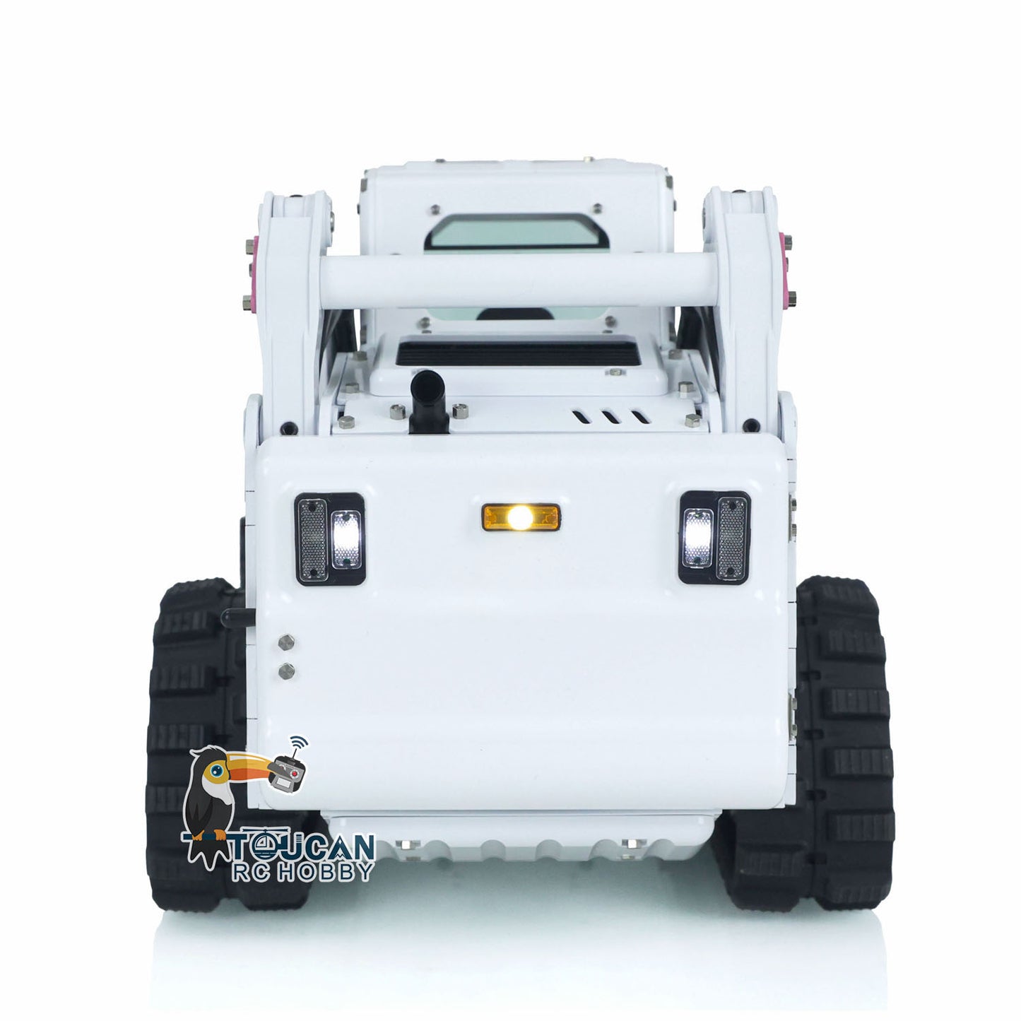 LESU AOUE LT5 1/14 Metal RC Skid-Steer Loader Hydraulic Construction Truck Sound Light FlySky i6S Radio Controller for Model Enthusiast