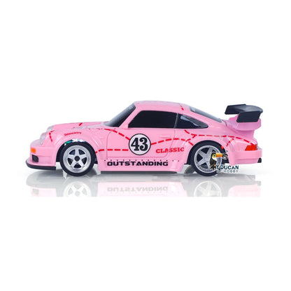 US Stock 1/43 2.4G Radio Control Drift Car Racing Vehicles High Speed 15KM/H 4WD Mini Car Model Battery Lights RTR Children Toys Gift