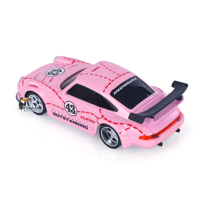 US Stock 1/43 2.4G Radio Control Drift Car Racing Vehicles High Speed 15KM/H 4WD Mini Car Model Battery Lights RTR Children Toys Gift