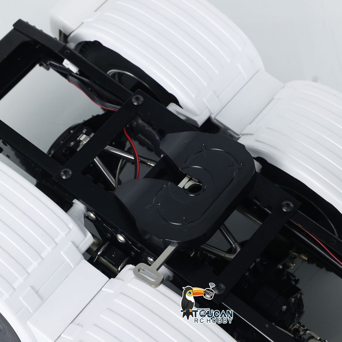 MD 1/14 6x6 Metal RC Tractor Truck 770S Remote Control Car Model 2 Speed Transmission Metal Chassis FlySky ST8  CNC Differential Lock Axles Sound Light Motor Servo ESC