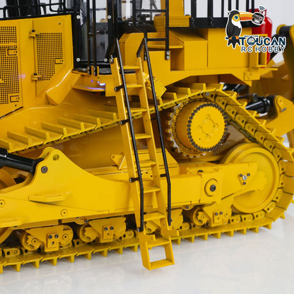US Stock 1/14 Hydraulic RC Bulldozer Metal RTR Remote Control Dozers Model D11T Dozer Emulated Engineering Vehicle Light Smoke