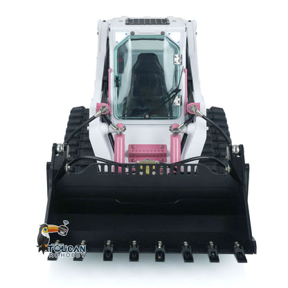 LESU 1/14 Aoue-LT5 Tracked Skid-Steer RC Hydraulic Loader RTR Remote Control Construction Car Model Rotating LED Light FS-i6S Transmitter Sound