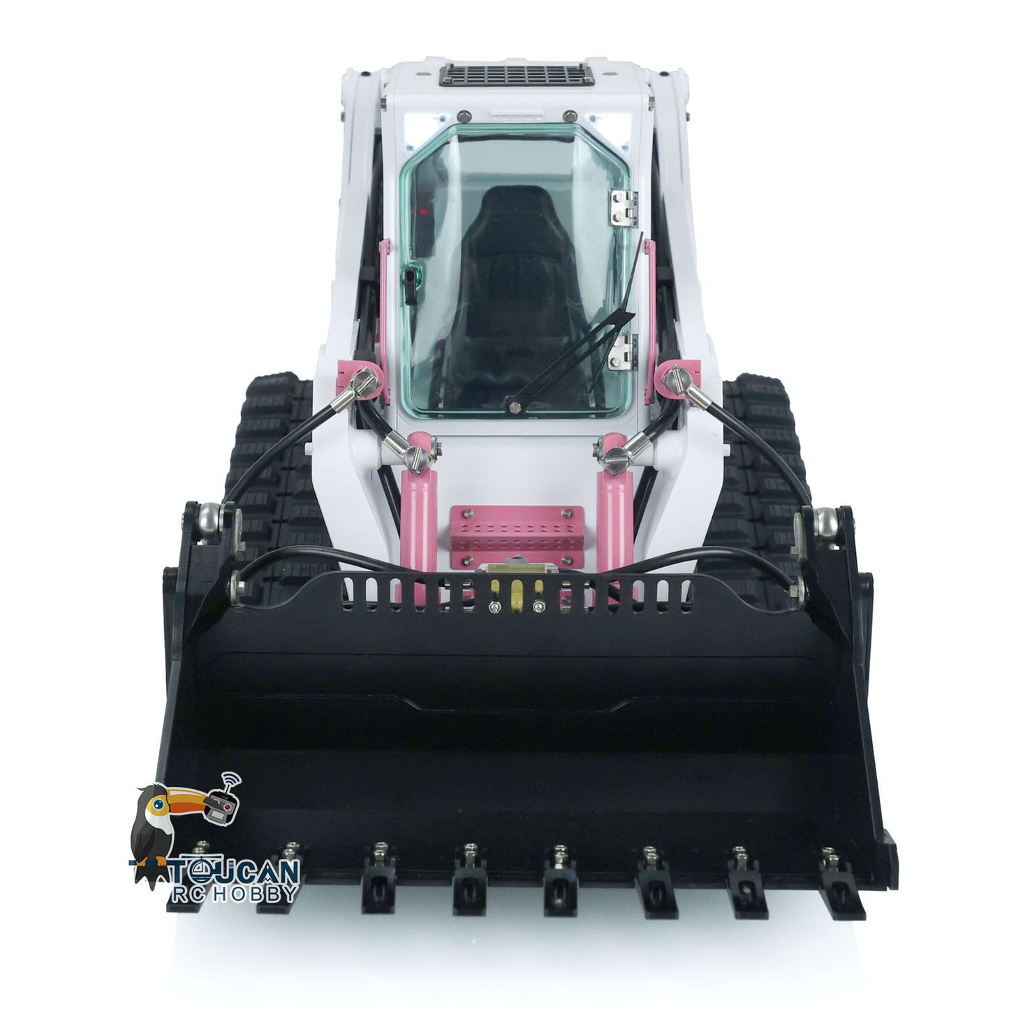 LESU AOUE LT5 1/14 Metal RC Skid-Steer Loader Hydraulic Construction Truck Sound Light FlySky i6S Radio Controller for Model Enthusiast