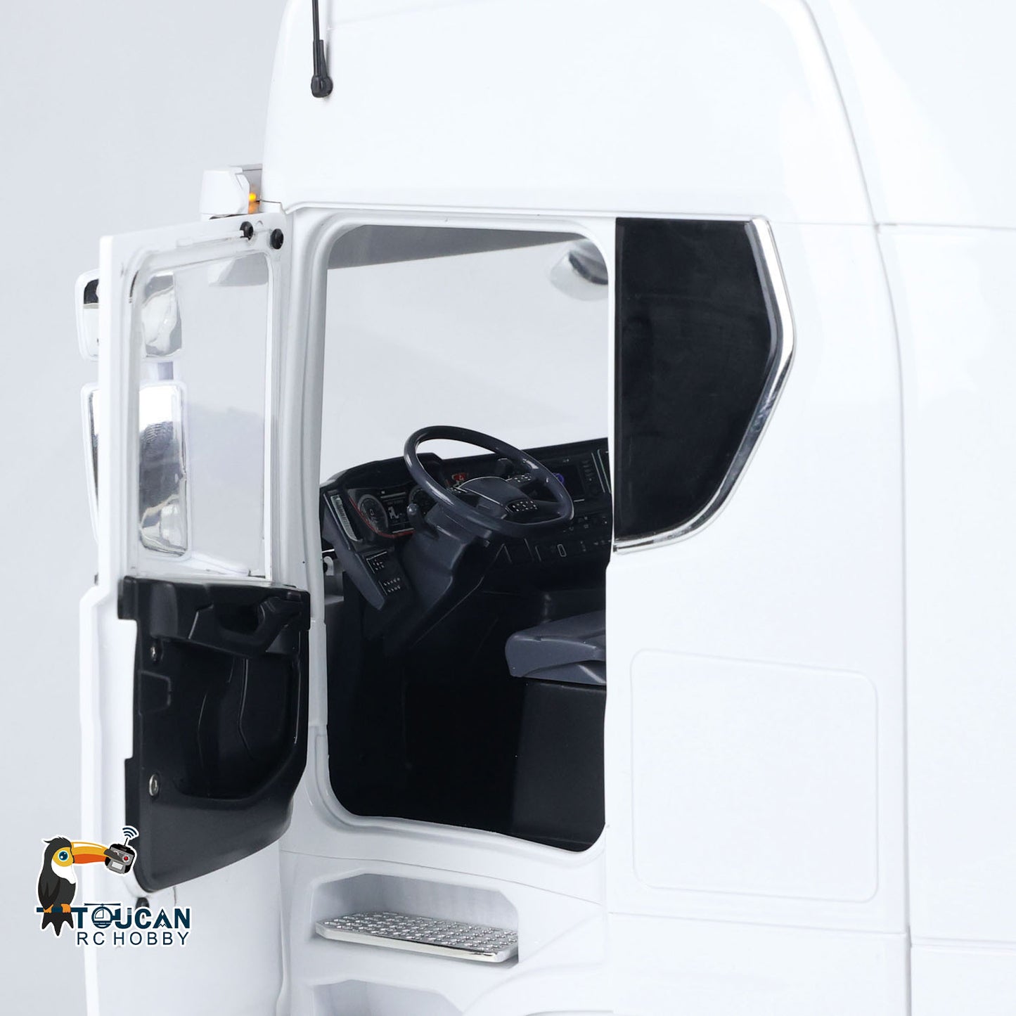 MD 1/14 6x6 Metal RC Tractor Truck 770S Remote Control Car Model 2 Speed Transmission Metal Chassis FlySky ST8  CNC Differential Lock Axles Sound Light Motor Servo ESC