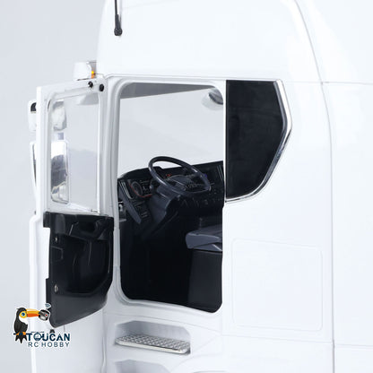 MD 1/14 6x6 Metal RC Tractor Truck 770S Remote Control Car Model 2 Speed Transmission Metal Chassis FlySky ST8  CNC Differential Lock Axles Sound Light Motor Servo ESC