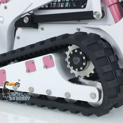 LESU 1/14 Aoue-LT5 Tracked Skid-Steer RC Hydraulic Loader RTR Remote Control Construction Car Model Rotating LED Light FS-i6S Transmitter Sound