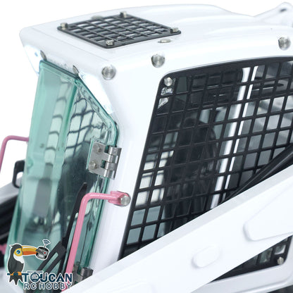 LESU AOUE LT5 1/14 Metal RC Skid-Steer Loader Hydraulic Construction Truck Sound Light FlySky i6S Radio Controller for Model Enthusiast