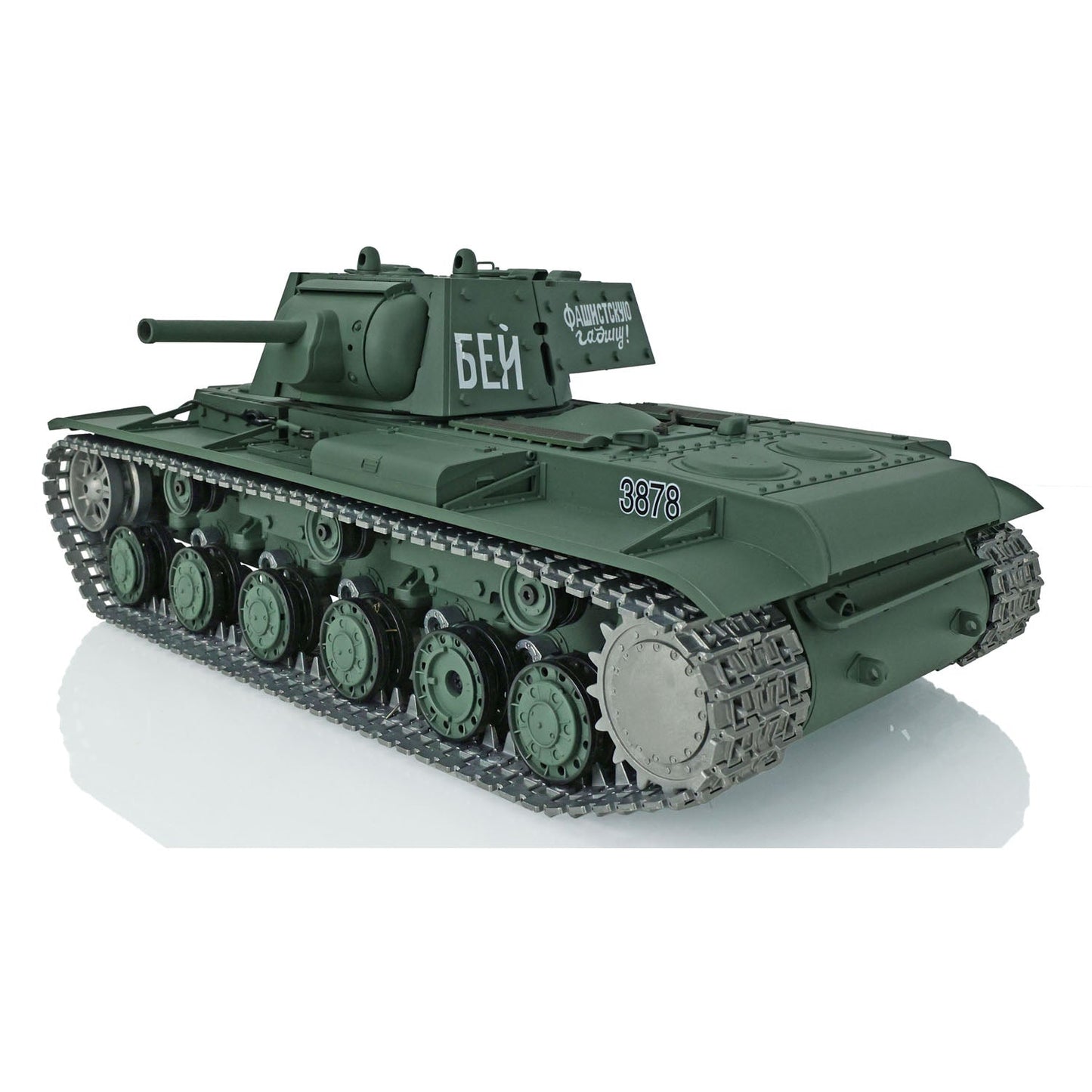 TOUCAN RC HOBBY Henglong 1/16 TK7.0 Promotion Soviet Union KV-1 RTR RC Tank 3878 360 Degrees Turret Smoke BB IR Metal Barrel Tracks Sprockets Idlers Wheels Gearbox