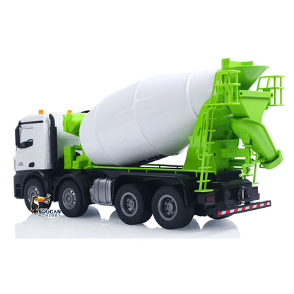 Fast Free Shipping for EU Metal 1/14 RC Mixer Truck RTR 2.4GHz Radio 12CH Light Sound Effects Remote Control Agitating Lorry Finished Model Toys Battery