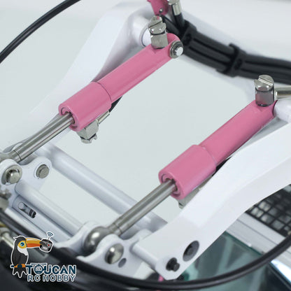 LESU 1/14 Aoue-LT5 Tracked Skid-Steer RC Hydraulic Loader RTR Remote Control Construction Car Model Rotating LED Light FS-i6S Transmitter Sound