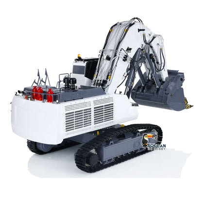 LESU Aoue 9150 1/14 Metal RC Excavator B0010 PNP/RTR Dual Pump Hydraulic Digger 5CH Valve Lighting Electronic Display Lifting Ladder for Construction Hobby Collectors