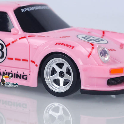 US Stock 1/43 2.4G Radio Control Drift Car Racing Vehicles High Speed 15KM/H 4WD Mini Car Model Battery Lights RTR Children Toys Gift