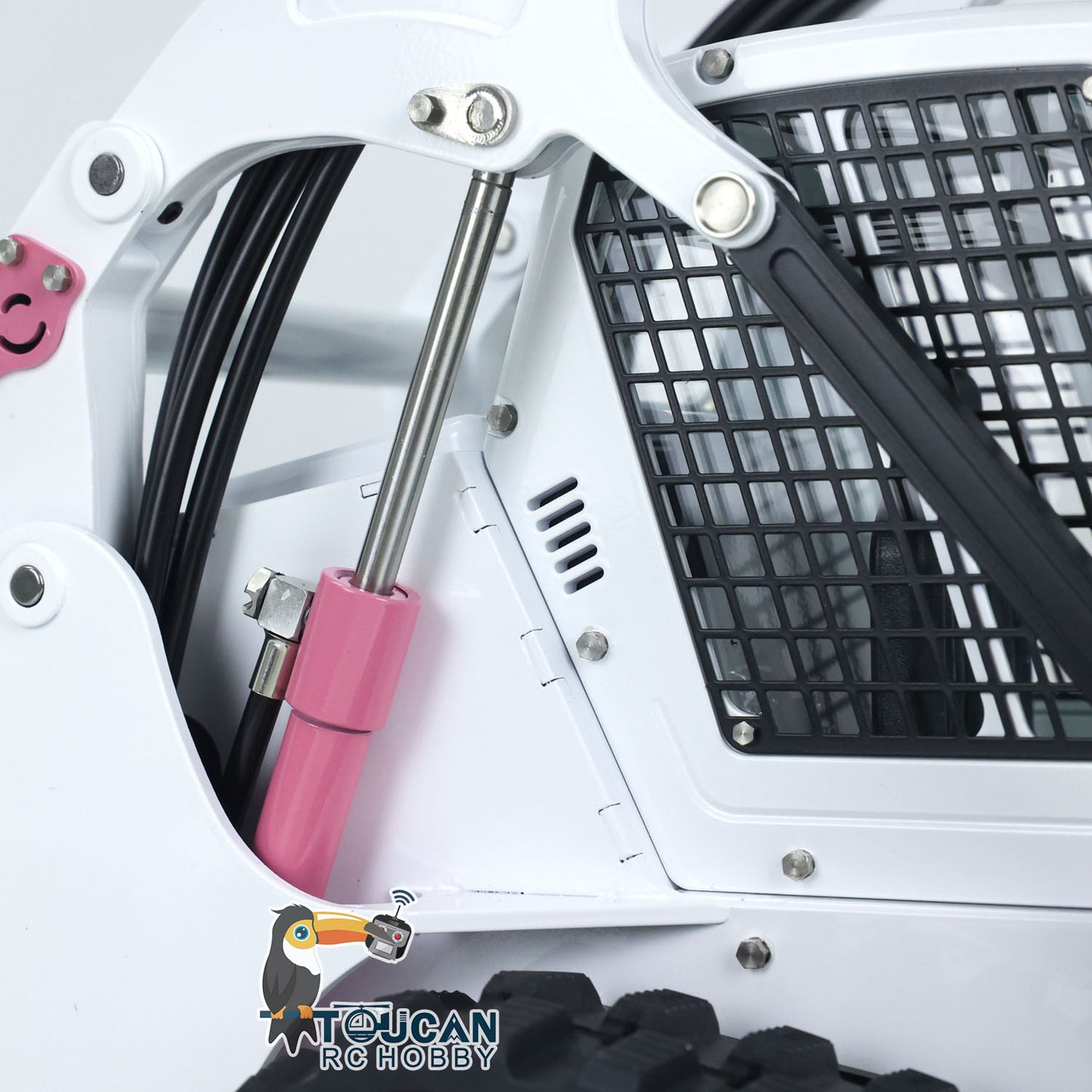 LESU 1/14 Aoue-LT5 Tracked Skid-Steer RC Hydraulic Loader RTR Remote Control Construction Car Model Rotating LED Light FS-i6S Transmitter Sound