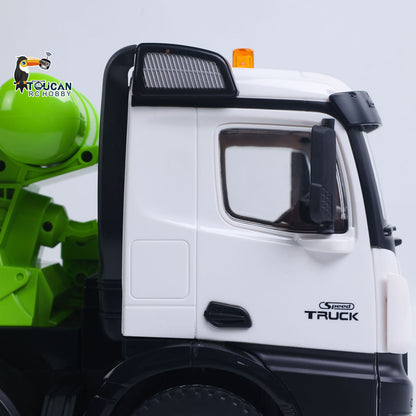 Fast Free Shipping for EU Metal 1/14 RC Mixer Truck RTR 2.4GHz Radio 12CH Light Sound Effects Remote Control Agitating Lorry Finished Model Toys Battery