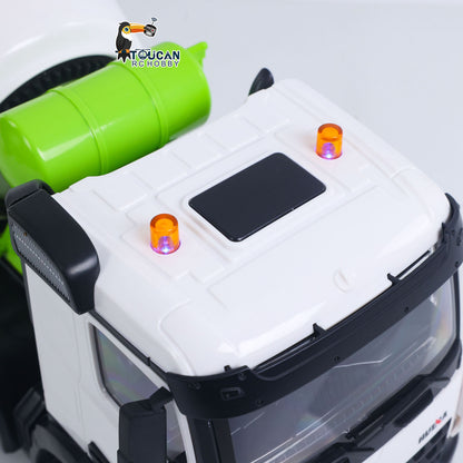 Fast Free Shipping for EU Metal 1/14 RC Mixer Truck RTR 2.4GHz Radio 12CH Light Sound Effects Remote Control Agitating Lorry Finished Model Toys Battery