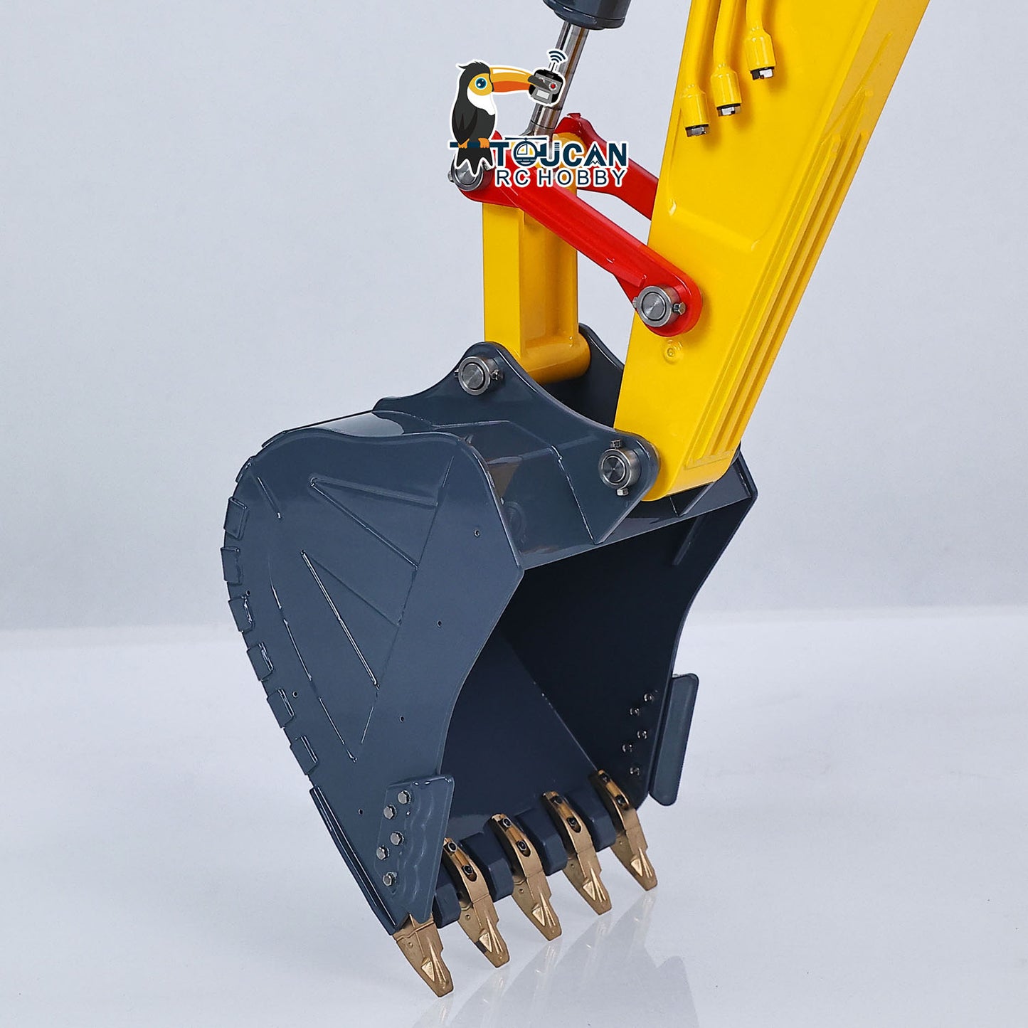 Metal LESU 1/14 Remote Control Hydraulic Tracked Excavator SK500 RC Digger 6CH Valve 3MAP Pump Brass Relief Valve Light System