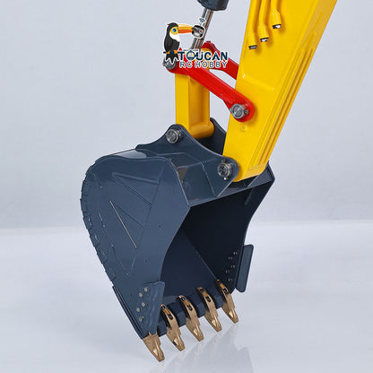Metal LESU 1/14 Remote Control Hydraulic Tracked Excavator SK500 RC Digger 6CH Valve 3MAP Pump Brass Relief Valve Light System
