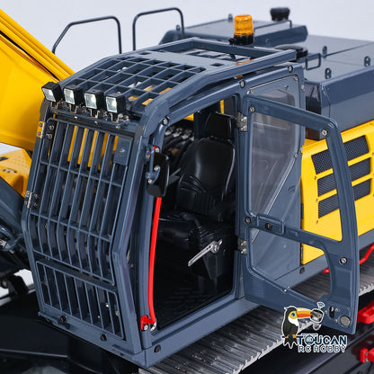 Metal LESU 1/14 Remote Control Hydraulic Tracked Excavator SK500 RC Digger 6CH Valve 3MAP Pump Brass Relief Valve Light System