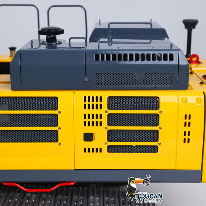 Metal LESU 1/14 Remote Control Hydraulic Tracked Excavator SK500 RC Digger 6CH Valve 3MAP Pump Brass Relief Valve Light System